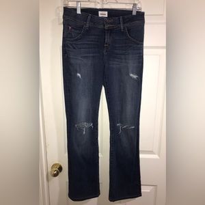Hudson Beth Baby Boot Distressed Jeans Size 29